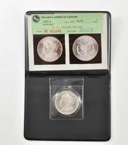 1878-S Morgan Silver Dollar Vintage Photograde a1538