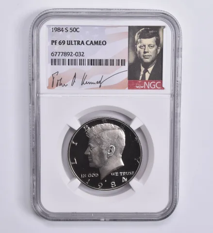 1984-S Kennedy Half Dollar PF69 UCam NGC Special Lbl