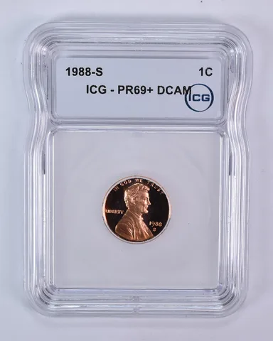 1988-S Lincoln Memorial Cent PR69+ DCAM ICG