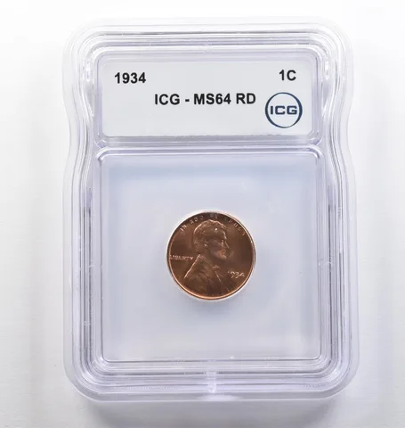 1934 Lincoln Wheat Cent MS64 RD ICG *4094
