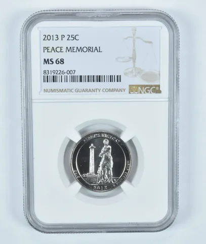 2013-P Washington Quarter Peace Memorial ATB MS68 NGC