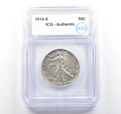 1919-S Walking Liberty Half Dollar Authentic ICG *9724