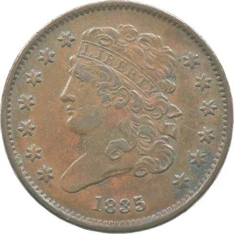 1835 Classic Head Half Cent *8956