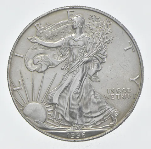 Rarest 1996 American Silver Eagle - Key Date - Rare LOW MINTAGE *339