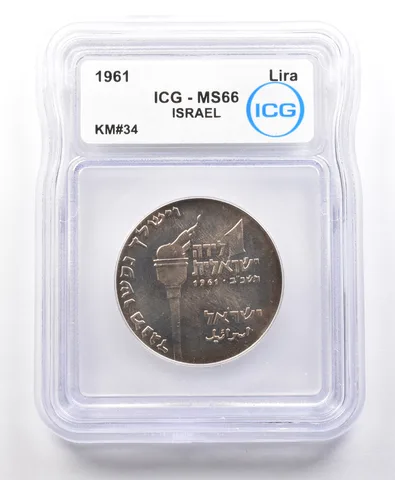 1961 Israel Lira KM#34 MS66 ICG *4111