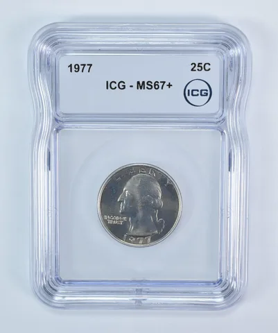 1977 Washington Quarter MS67+ ICG