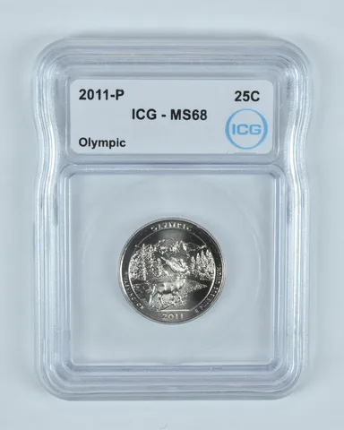 2011-P Washington Quarter ATB Olympic MS68 ICG