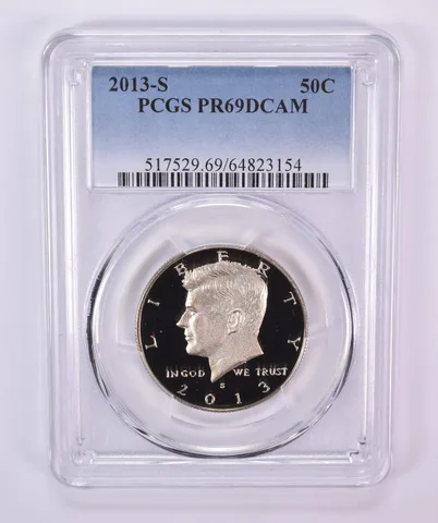 2013-S Kennedy Half Dollar PR69 DCAM PCGS Blue Label