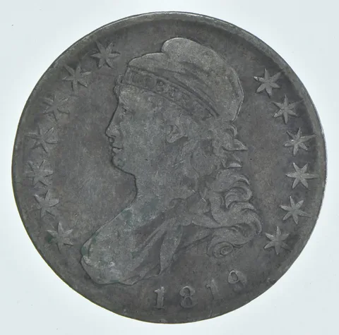 1819 Capped Bust Half Dollar Large 9 a8171