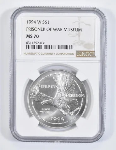 1994-W POW Vietnam Prisoner of War Commemorative Silver Dollar MS70 NGC