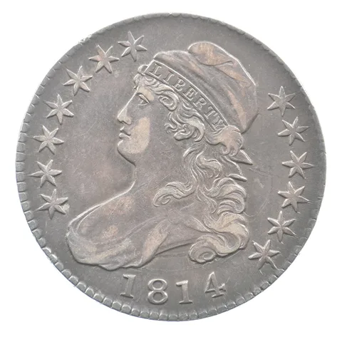 1814 Capped Bust Half Dollar O-107 R2 *5082