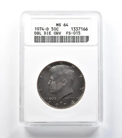 1974-D Kennedy Half Dollar DDO FS-015 MS64 ANACS a1471