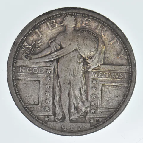1917 Standing Liberty Quarter Type 1 Beautiful Tone a8038