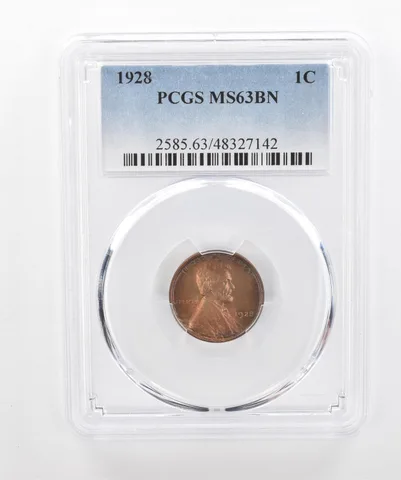 1928 Lincoln Wheat Cent MS63 BN PCGS Beautiful Tone *2998