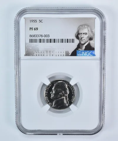 1955 Jefferson Nickel PF69 NGC Special Label