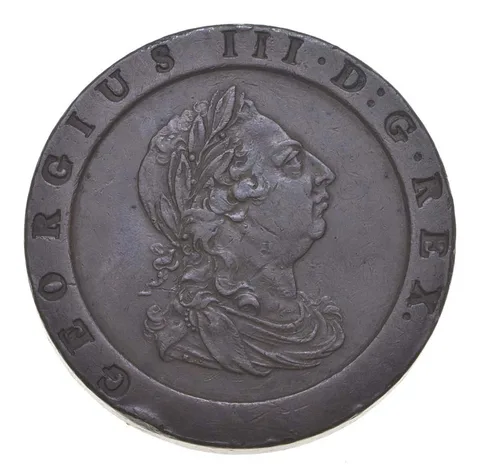 1797 United Kingdom 2 Pence Great Britain Cartwheel *5124