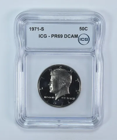 1971-S Kennedy Half Dollar PR69 DCAM ICG