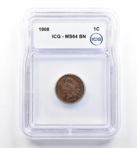 1908 Indian Head Cent MS64 BN ICG *0109