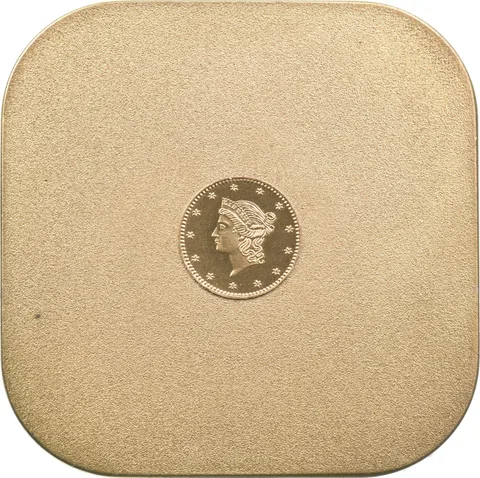 1849-C $1 Liberty Head Gold Dollar Piece 97.32g 24K Gold Plated Plate Coin *3900