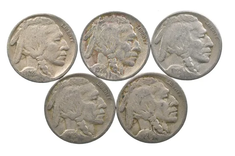BETTER Lot 1928-S 1928-S 1929-S 1929-S 1928-S Buffalo Nickel Collection *140