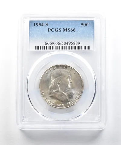 1954-S Franklin Half Dollar MS66 PCGS *0197