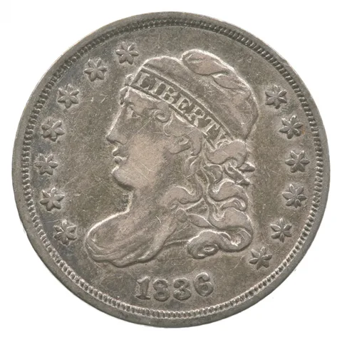 1836 Capped Bust Half Dime LM-5 *8253