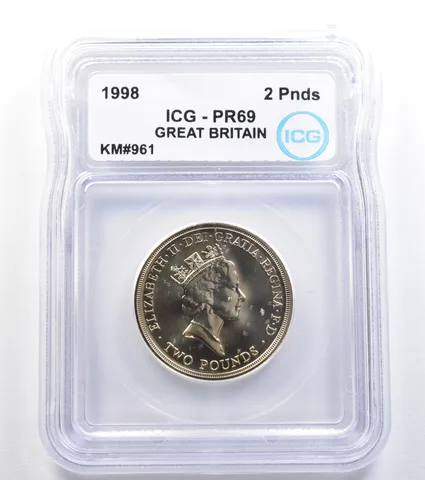 1989 Great Britain 2 Pounds KM#961 PR69 ICG *7866