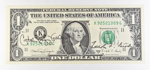 1988 A $1 Dallas TX FRN Green Seal Courtesy Signature *0917