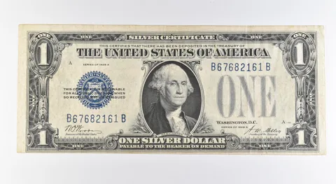 1928 A $1 Silver Certificate Blue Seal Fr#1601 a0393