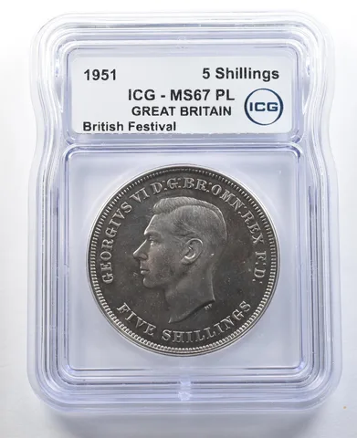 1951 Great Britain 5 Shillings British Festival MS67 PL ICG *3275