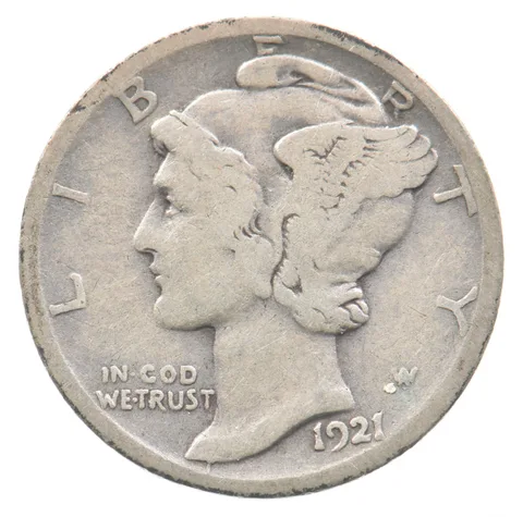 1921-D Mercury Dime *7517