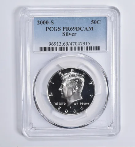 2000-S Kennedy Half Dollar Silver PR69 DCAM PCGS Blue Lbl