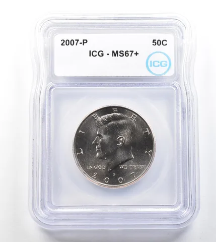 2007-P Kennedy Half Dollar MS67+ ICG a1877