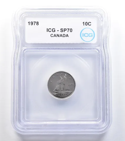 1978 Canada 10 Cents SP70 ICG *7829