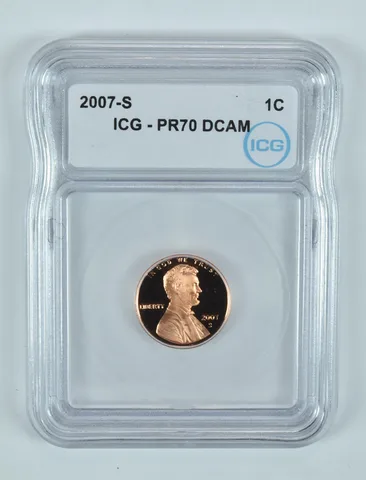2007-S Lincoln Memorial Cent PR70 DCAM ICG
