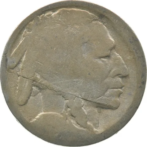1913-1938 Indian Head Buffalo Nickel Lamination Error *5082