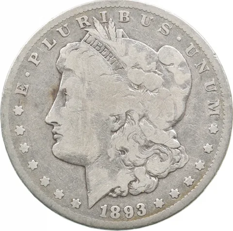 1893-CC Morgan Silver Dollar *9177