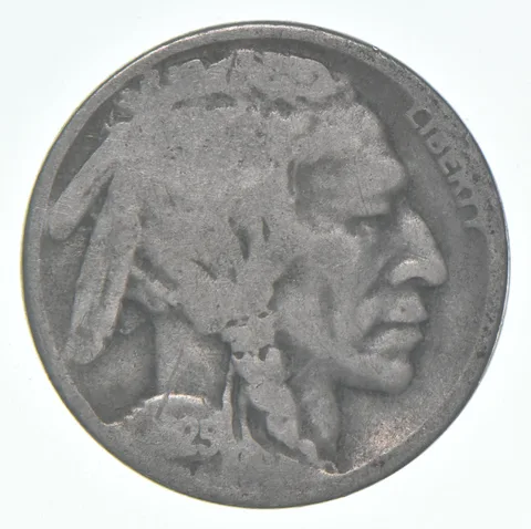 1925-D Indian Head Buffalo Nickel Average Circ
