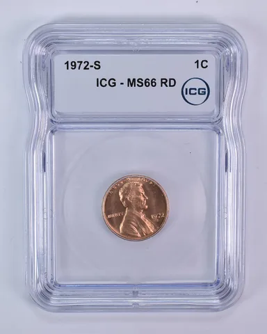 1972-S Lincoln Memorial Cent MS66 RD ICG