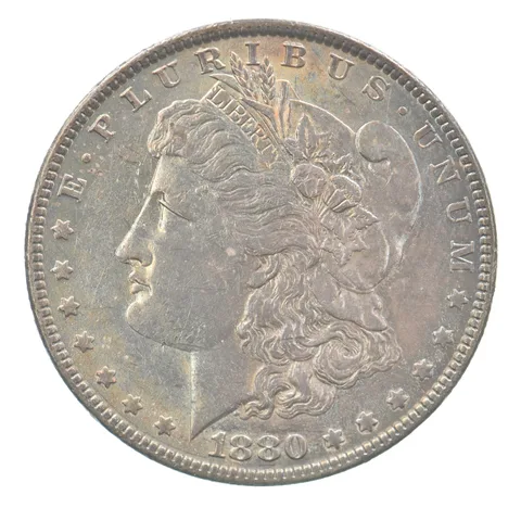1880-O Morgan Silver Dollar Beautiful Tone a1934