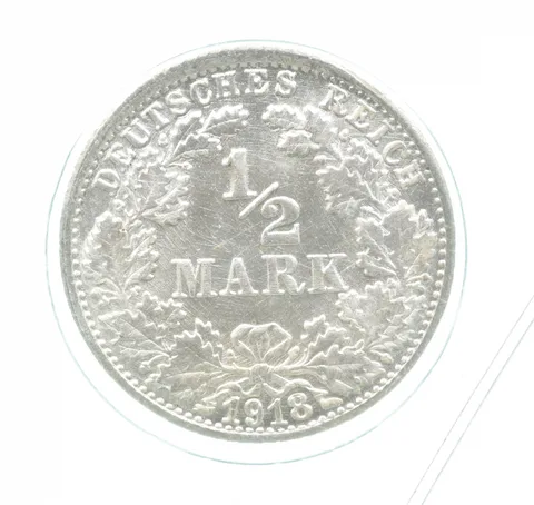1918 F Germany Half Mark Gem Unc a0157