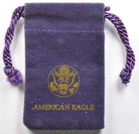 American Eagle Purple Drawstring Pouch a6268