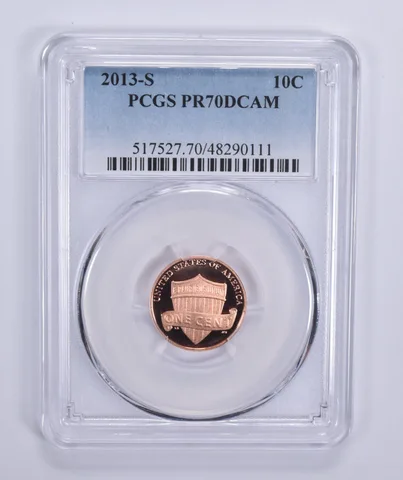 2013-S Lincoln Shield Cent PR70 DCAM PCGS Blue Lbl