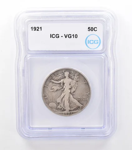 1921 Walking Liberty Half Dollar VG10 ICG PQ *6981