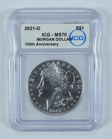 2021-O Morgan Silver Dollar MS70 ICG