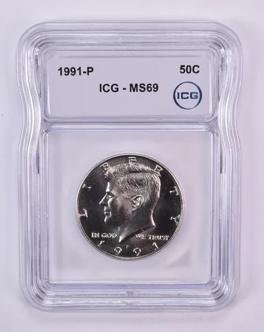 1991-P Kennedy Half Dollar MS69 ICG