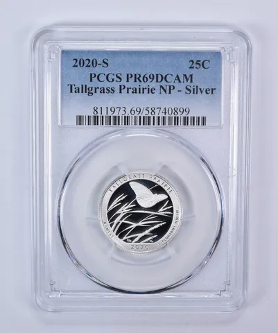 2020-S Washington Quarter ATB Silver Tallgrass Prairie PR69 DCAM PCGS