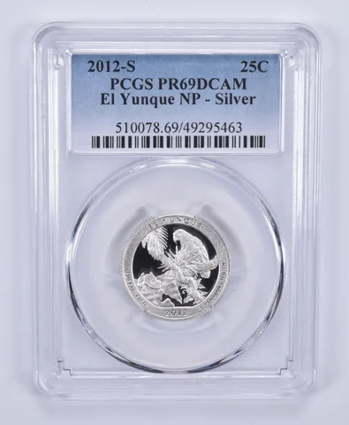 2012-S Washington Quarter Silver El Yunque PR69 DCAM PCGS Blue Label