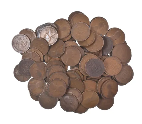 Lot of 100 1910-1919 Lincoln Wheat Cents - 2 Rolls - Collection *571