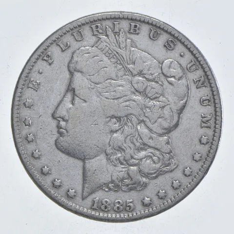 Early - 1885 Morgan Silver Dollar - 90% US Coin *155
